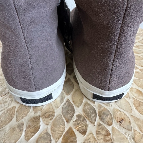 NWT Cu4tro Men's Norris Taupe Suede Leather High-Top Sneakers size 7.5 - Picture 9 of 13